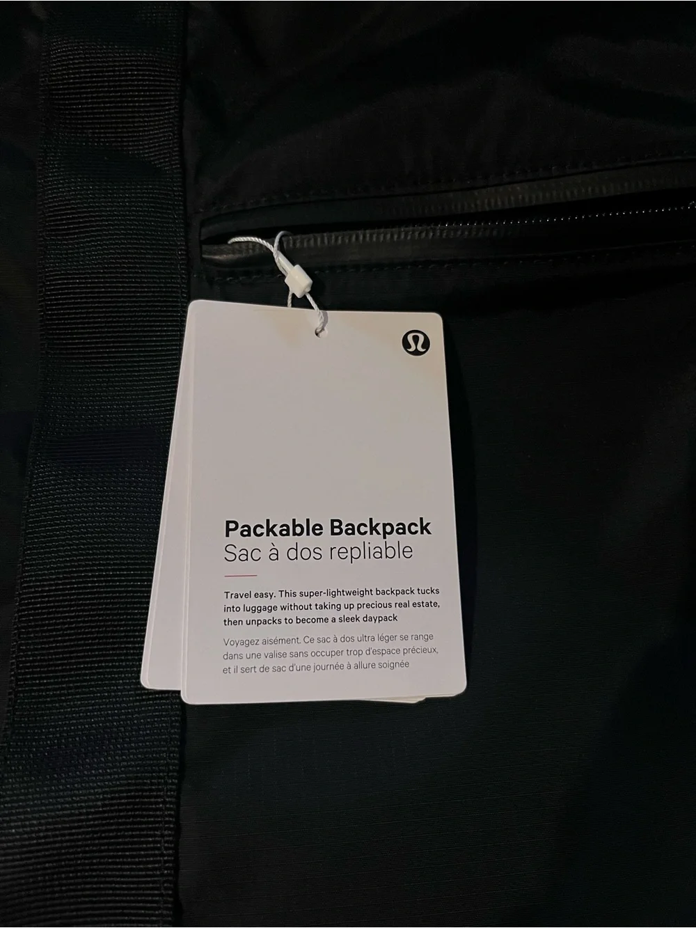 lululemon athletica Packable Roll-Top Backpack - Black - Picture 10 of 11